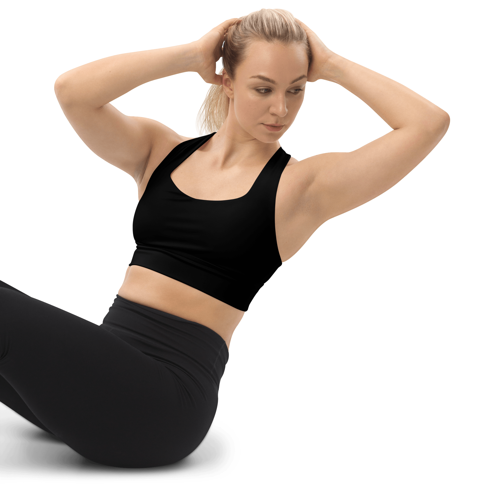 Longline Sports Bra - Black - FormTheory Athletics