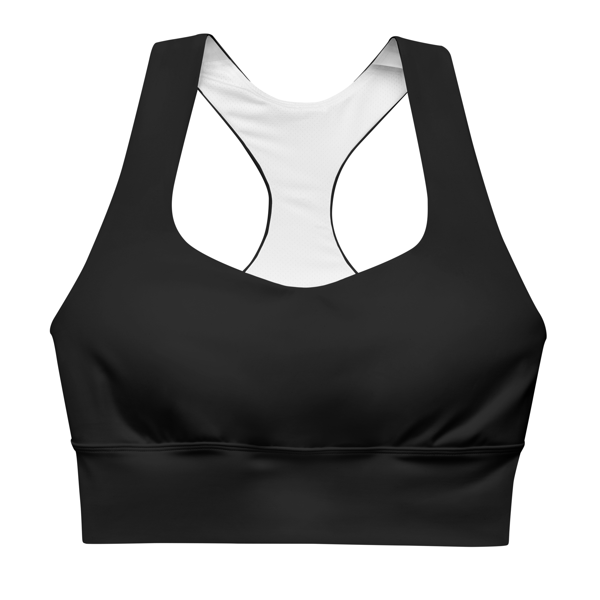 Longline Sports Bra - Black - FormTheory Athletics